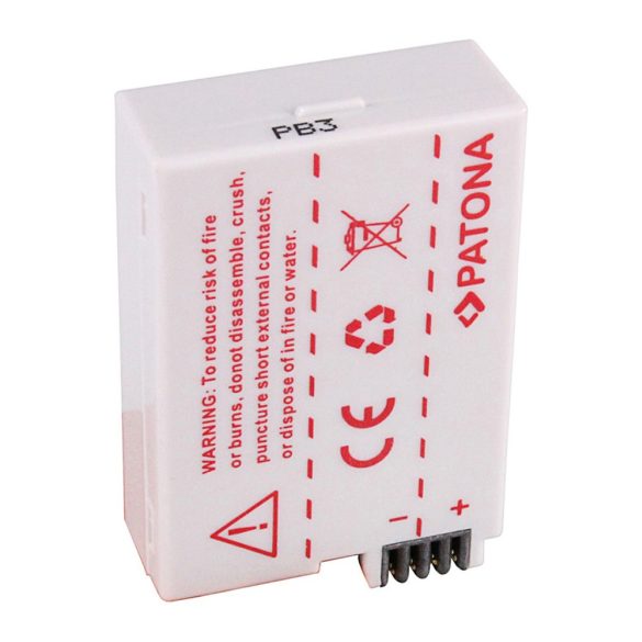 CANON kamera akku LP-E8 EOS 550D 600D 650D utángyártott (Patona) 7,4V 950mAh