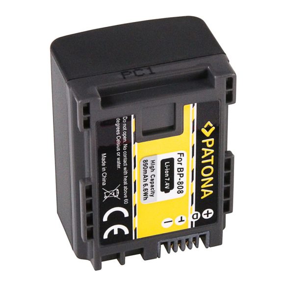 CANON kamera akku BP808,BP819,BP820,utángyártott (Patona) 7,4V 890mAh
