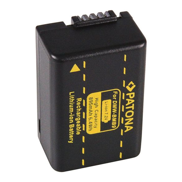 LEICA kamera akku DMW-BMB9 V-Lux V-Lux 2 utángyártott (Patona) 7,2V 895mAh