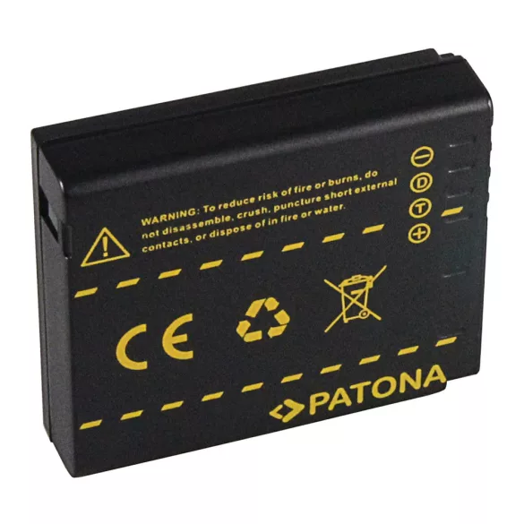 Panasonic kamera akku DMW-BCJ13 Lumix DMCLX5 utángyártott(PATONA) 3,6V 1050mAh