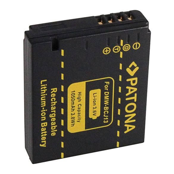 Panasonic kamera akku DMW-BCJ13 Lumix DMCLX5 utángyártott(PATONA) 3,6V 1050mAh