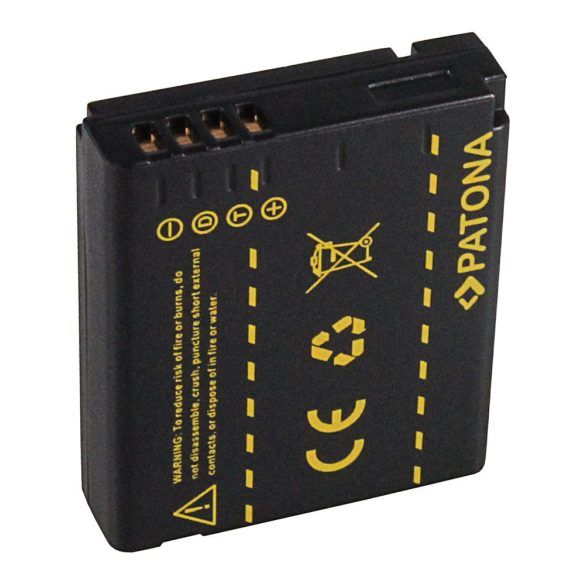 Panasonic kamera akku DMW-BCJ13 Lumix DMCLX5 utángyártott(PATONA) 3,6V 1050mAh