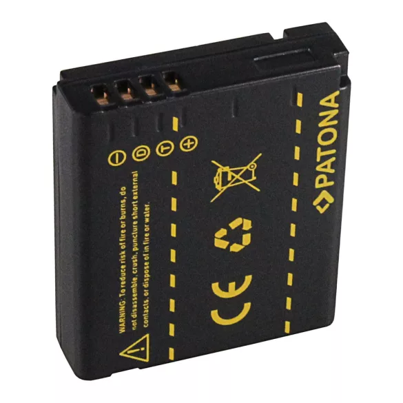 Panasonic kamera akku DMW-BCJ13 Lumix DMCLX5 utángyártott(PATONA) 3,6V 1050mAh