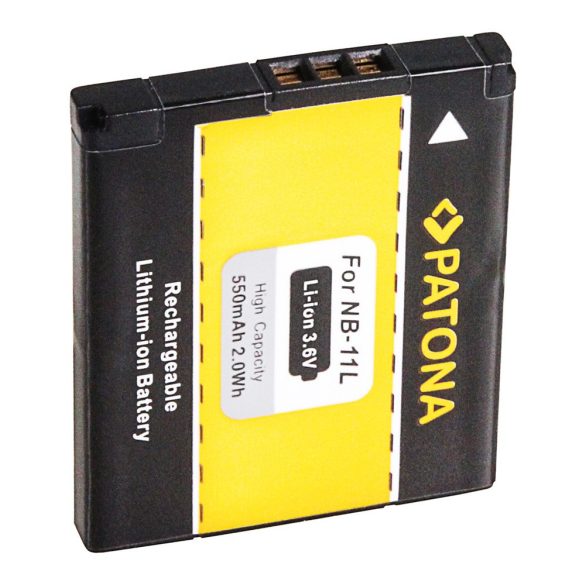 CANON kamera akku NB11L IXUS 125HS 240HS utángyártott (Patona) 3,6V 550mAh