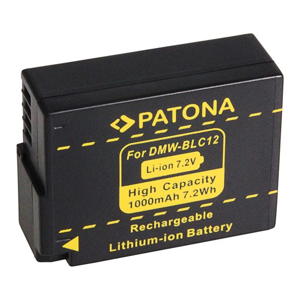 Panasonic kamera akku DMW-BLC12 Lumix DMFZ200 utángyártott (Patona) 7,2V 1000mAh