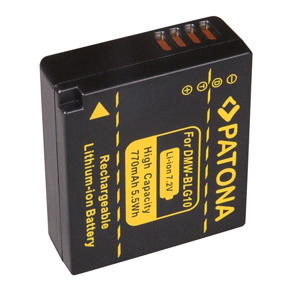Panasonic kamera akku DMW-BLG10 DMC-GF6 utángyártott (Patona) 7,2V 770mAh