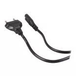 Borotva kábel (hálózati tápkábel,2 dugós), 250V 2,5A  C7 120cm PATONA 5006