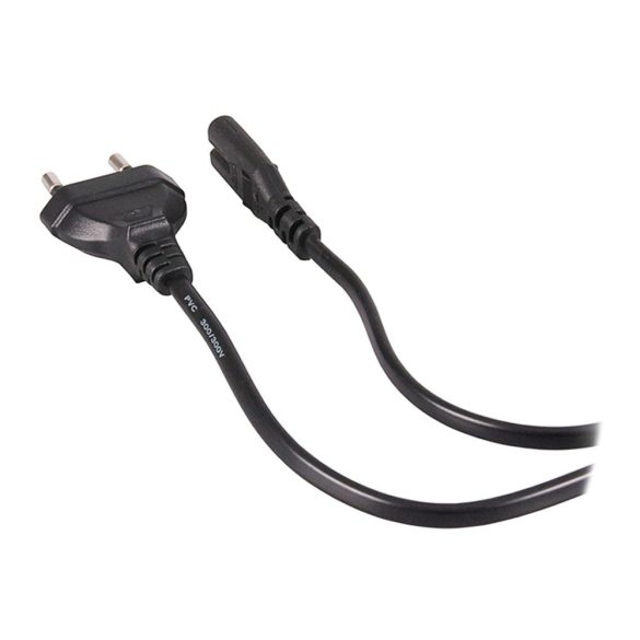 Borotva kábel (hálózati tápkábel,2 dugós), 250V 2,5A  C7 120cm PATONA 5006