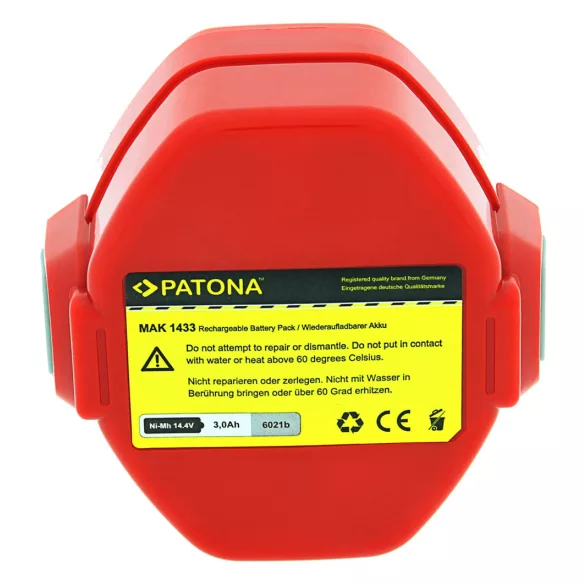 MAKITA 5094DWD 4033D utángyártott akku (PATONA) Ni-Mh  14,4V 3000mAh