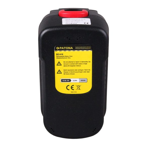 BLACK&DECKER HPB14 499936-34 18V 3000mAh utángyártott (Patona) Ni-Mh akku