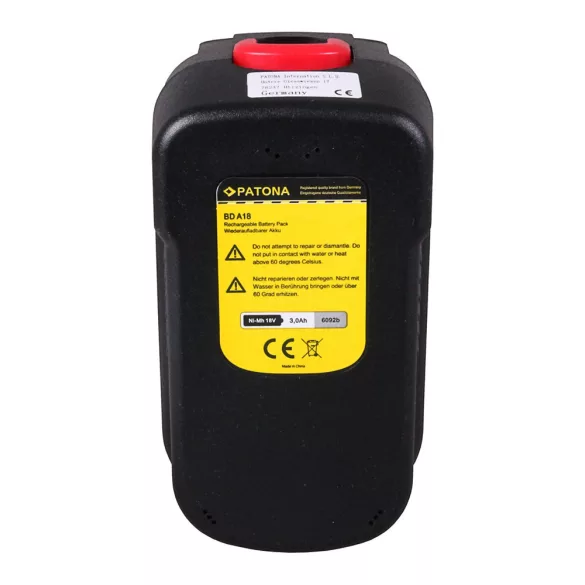 BLACK&DECKER HPB14 499936-34 18V 3000mAh utángyártott (Patona) Ni-Mh akku