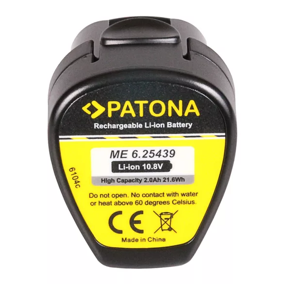 METABO 10,8V 2000mAh utángyártott Li-Ion akku (PATONA 6104)