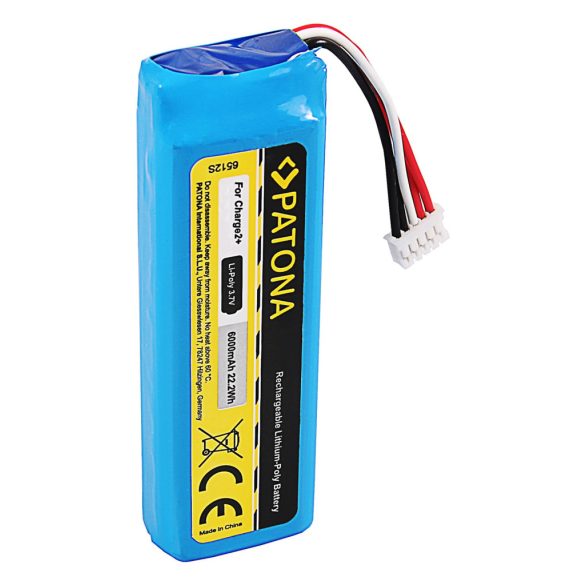 JBL Charge 2+ 2 Plus hordozható hangszóró akku(PATONA 6512) 3,7V 6000mAh