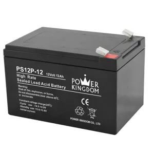 POWER KINGDOM 12V 12Ah PS12P-12 vontatás akku,VRLA,151x98x95mm Faston 4,7mm (T1)