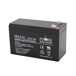 POWER KINGDOM 12V 7,2Ah PS7,2-12 ólomakku,VRLA, 151x65x94mm Faston 4,7mm (T1)