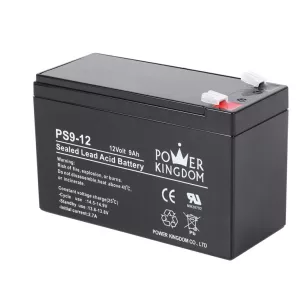 POWER KINGDOM 12V 9Ah PS9-12 ólomakku,VRLA, 151x65x94mm Faston 6,3mm (T2)