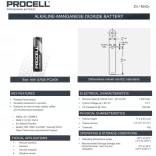 Duracell Procell Constant PC2400 (AAA) mikro ipari elem fóliás/4 1,5V