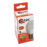 Qtec LED E27 5W G45 2700K (meleg fehér) 450lm