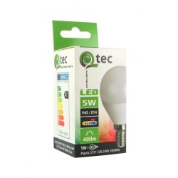 Qtec LED E14 5W P45 kisgömb 4200K (semleges fehér) 400lm