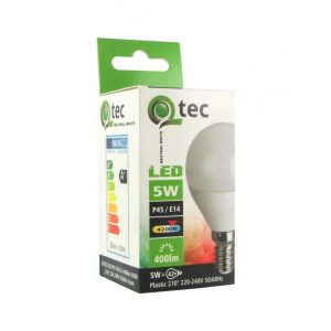 Qtec LED E14 5W P45 kisgömb 4200K (semleges fehér) 400lm