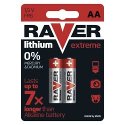 Raver Lithium ceruza elem AA ,FR6 (L91)bliszteres/2 B7821