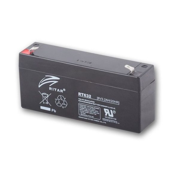 Ritar RT632-F1 6V 3,2Ah zárt ólomakkumulátor