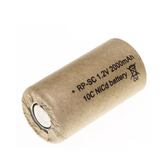 RP akku Ni-Cd 1,2V/2000mAh SC,nagyáramú