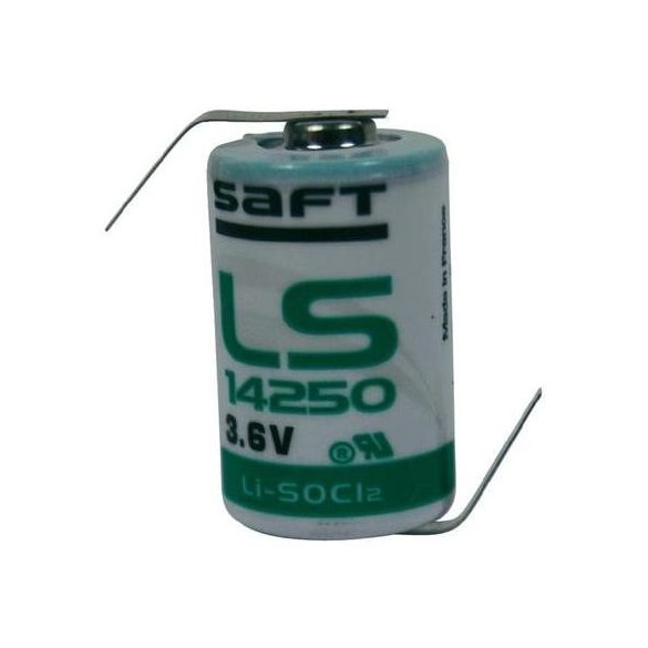 SAFT lithium elem 3,6V 1/2 AA (1/2 ceruza) LS14250 "Z" forrfüllel