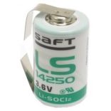 SAFT lithium elem 3,6V 1/2 AA (1/2 ceruza) LS14250 "U" forrfüllel