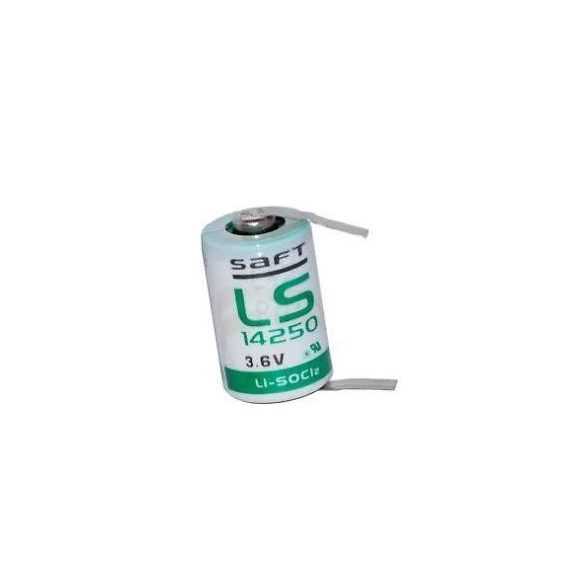 SAFT lithium elem 3,6V 1/2 AA (1/2 ceruza) LS14250 "U" forrfüllel