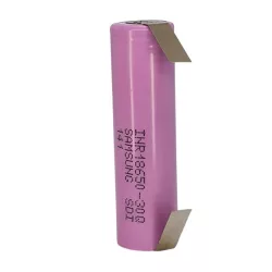 SAMSUNG INR18650-30Q Li-ion 3,7V  ipari akku 3000 mAh 15A "U" forrfüllel