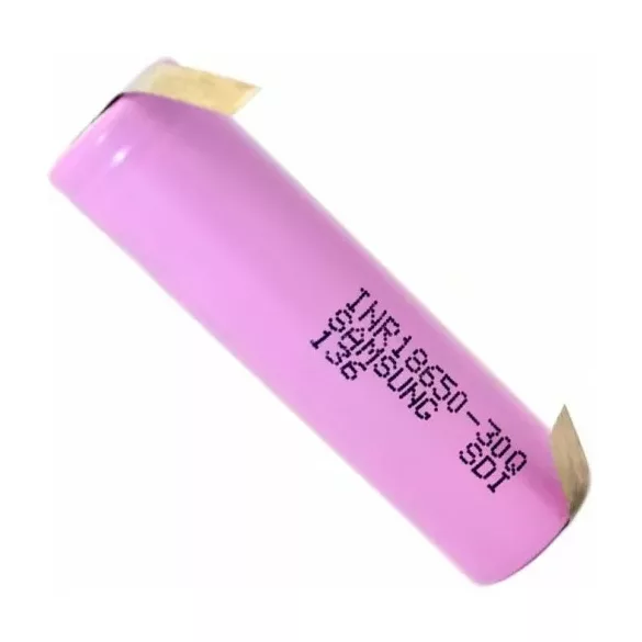 SAMSUNG INR18650-30Q Li-ion 3,7V  ipari akku 3000 mAh 15A "U" forrfüllel