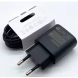 SAMSUNG 25W hálózati gyorstöltő USB C-C vezetékkel,fekete