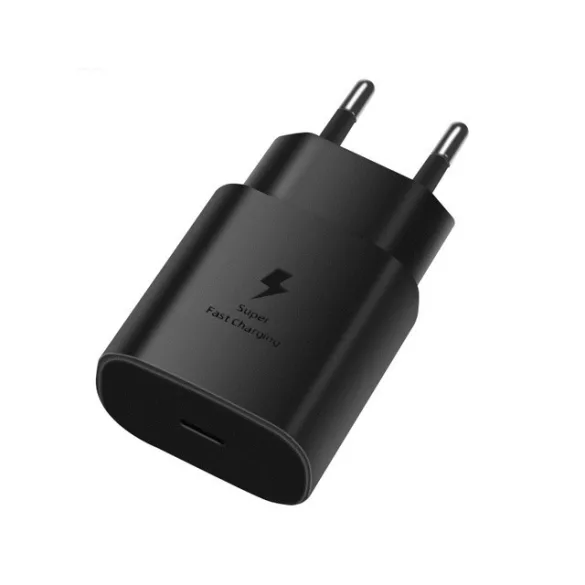 SAMSUNG 25W hálózati gyorstöltő USB C-C vezetékkel,fekete