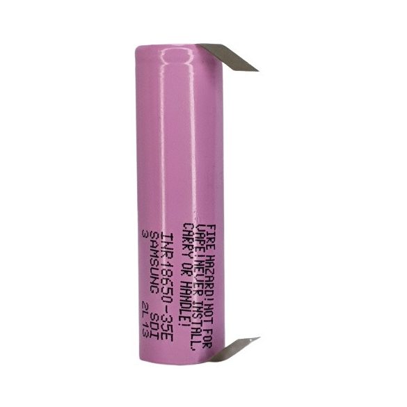 SAMSUNG INR18650-35E Li-ion ipari akku 3500 mAh 8A "U" forrfüllel 1865035E