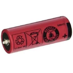   SANYO UR18500Y 3,6V Li-ion  AKKU 1300MAH 2,6A  BÜTYKÖS,BRAUN,SILK-EPIL