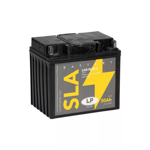 Landport SLA 30Ah 300A Bal+ Motorakkumulátor (SLA-L60-N30-4)