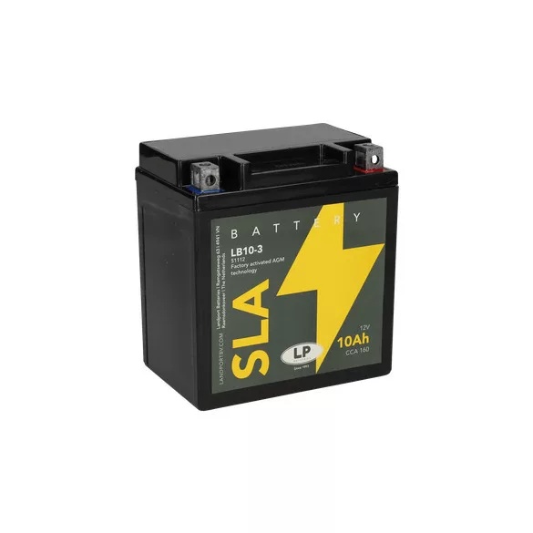 Landport SLA 10Ah 135A Jobb+ Motorakkumulátor (SLA-LB10-3)