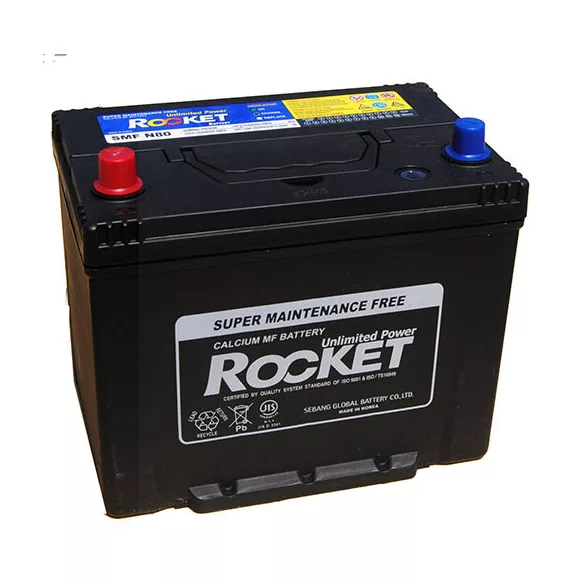 Rocket SLI 80Ah 680A Bal+ Akkumulátor (SMFN80)