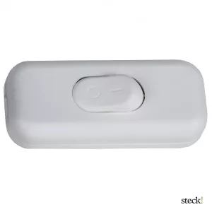 Steck zsinórközi billenő kapcsoló,két pólusú fehér SKK 01