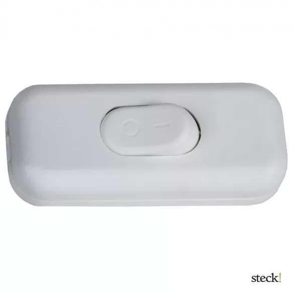 Steck zsinórközi billenő kapcsoló,két pólusú fehér SKK 01