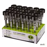 STECK! napelemes kerti lámpa,leszúrható,műanyag,FÉM SS-1M