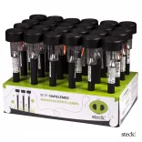 STECK! napelemes kerti lámpa,leszúrható,műanyag,fekete SS-1P