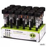 STECK! napelemes kerti lámpa,leszúrható,műanyag,fekete SS-1P