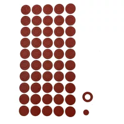 SZIGETELŐ GYŰRŰ 21700 akkuhoz öntapadós PIROS 50db