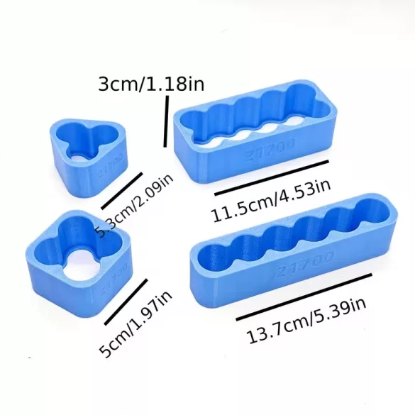 SZERELÉSI SABLON SZETT 21700 akku hegesztéséhez 4db-os