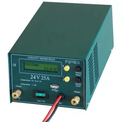 Proc. kapacitásmérő 24 V 25 A, pendrive