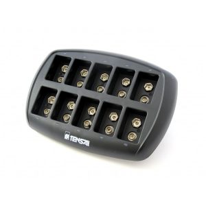 TENSAI Lader gyors töltő 9V.akkukhoz 10 csatornás