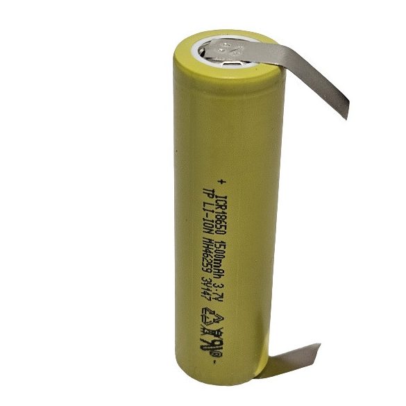 Tenpower ICR18650 SG15 Li-ion 3,7V ipari akku,1500mAh 30A "U" forrfüllel