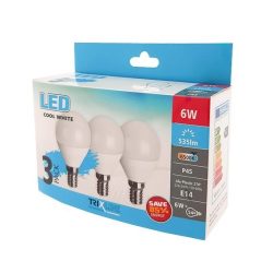   TRIXLINE LED globe mini P45 6W E14 6500K 515 lumen, 3db-os KISZERELÉS!